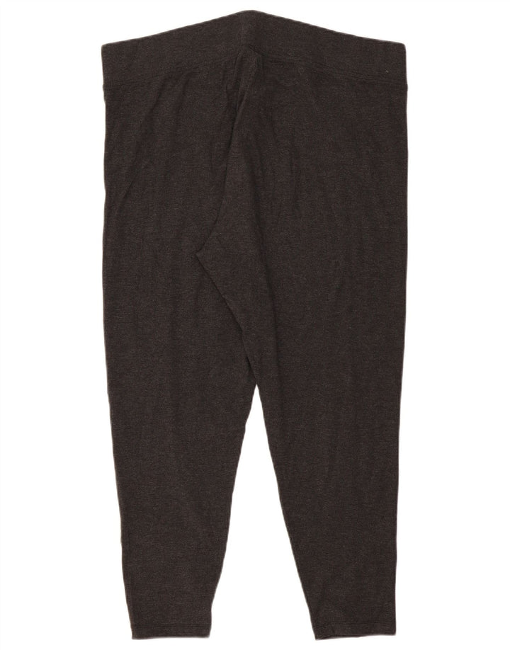 MARKS & SPENCER Womens Leggings UK 22 3XL Grey Polyester