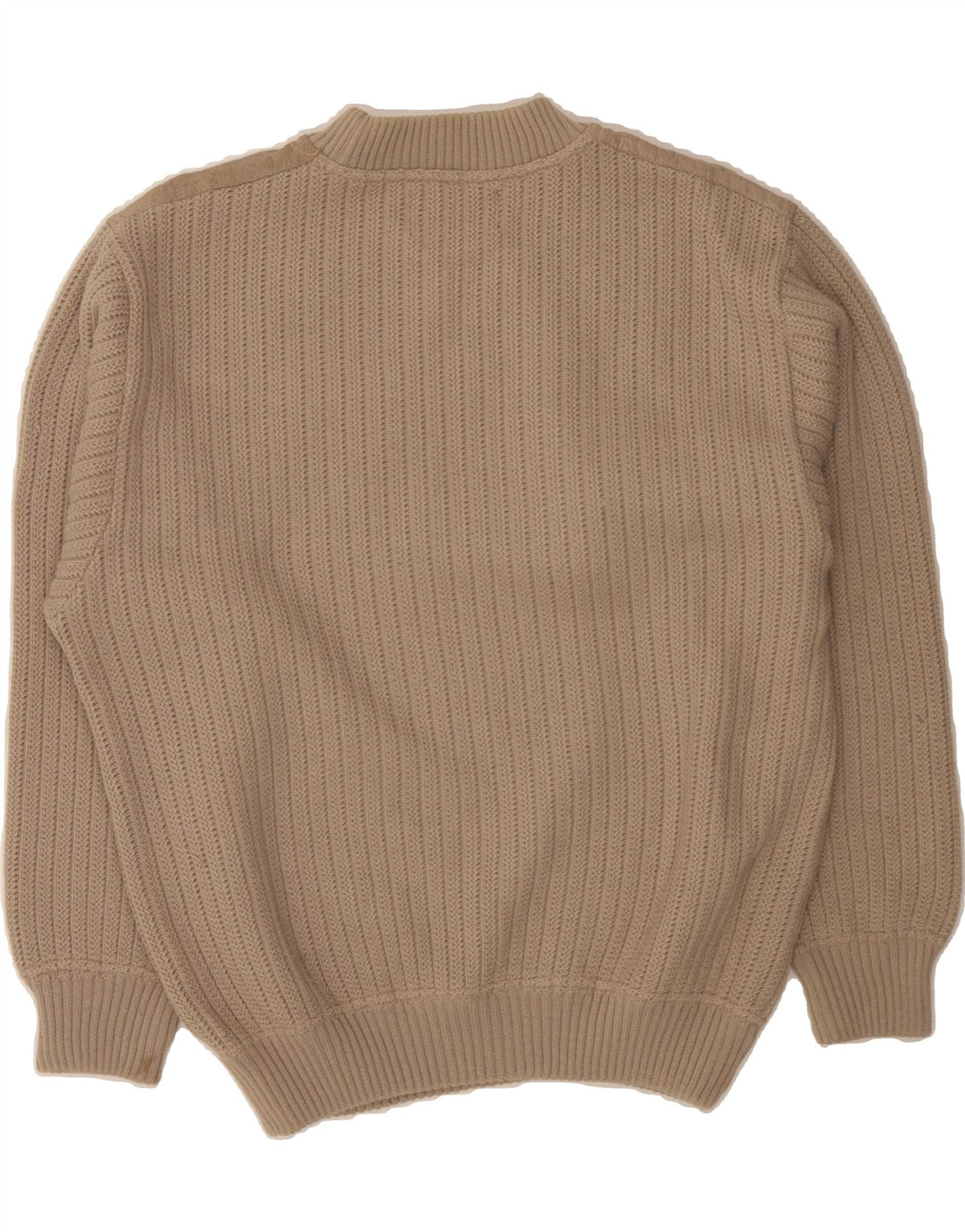 MALAGRIDA Mens Turtle Neck Jumper Sweater Medium Beige Wool Vintage Malagrida and Second-Hand Malagrida from Messina Hembry 