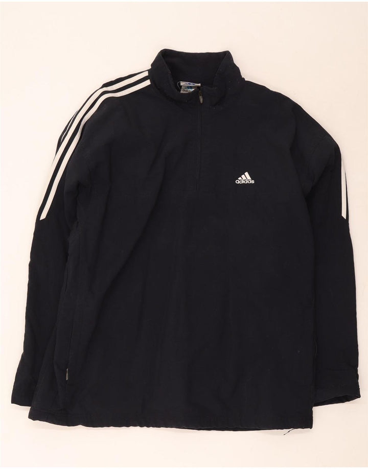Мужской спортивный пуловер Adidas Top UK 44/46, большой темно-синий полиэстер