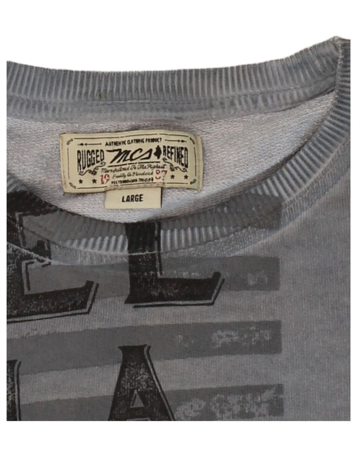 MARLBORO CLASSICS Womens Sweatshirt Jumper UK 16 Large Blue Vintage Marlboro Classics and Second-Hand Marlboro Classics from Messina Hembry 