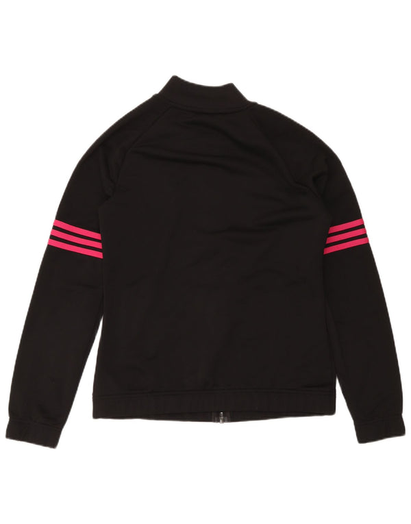 Adidas Veste de survêtement pour femme UK 12/14 Medium Noir Polyester