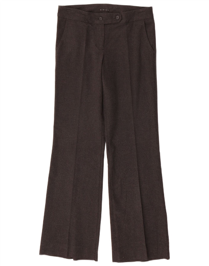 Pantaloni da abito bootcut da donna Sisley IT 42 medio W30 L32 grigio screziato