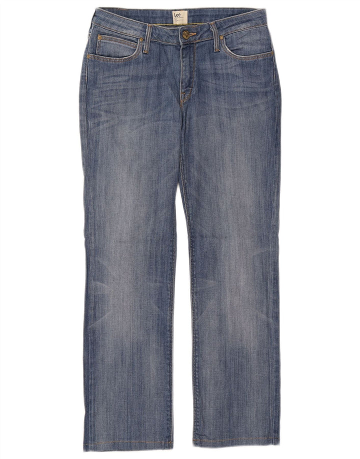Lee Womens Marlin Straight Jeans W29 L27 Blue Cotton
