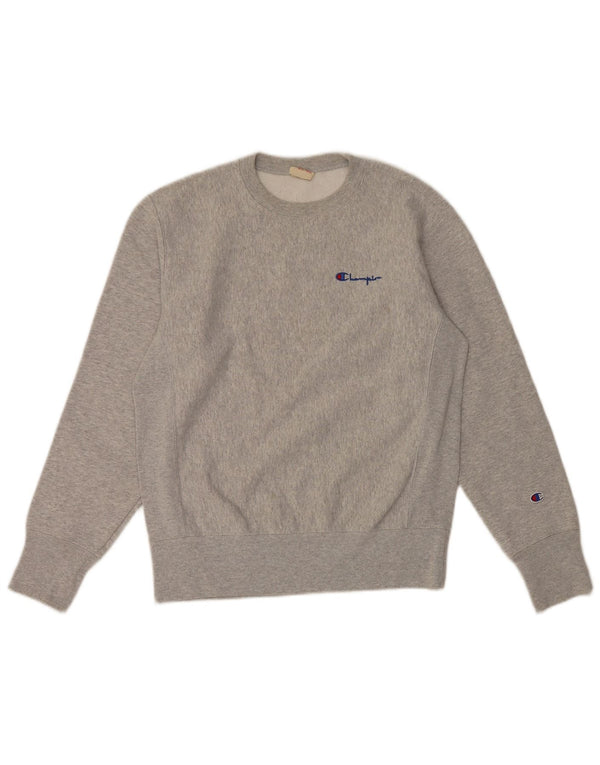 Champion Mens Sweatshirt Jumper Medium Grey Cotton