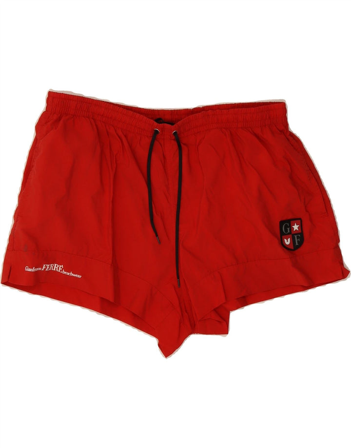GIANFRANCO FERRE Womens Swimming Shorts IT 54 3XL  Red Polyamide Vintage Gianfranco Ferre and Second-Hand Gianfranco Ferre from Messina Hembry 