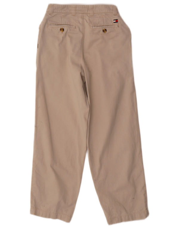 Tommy Hilfiger Boys Pegged Chino Bukser 7-8 år W22 L24 Beige Bomuld
