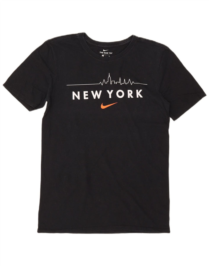 NIKE Mens Athletic Cut Graphic T-Shirt Top Small Black