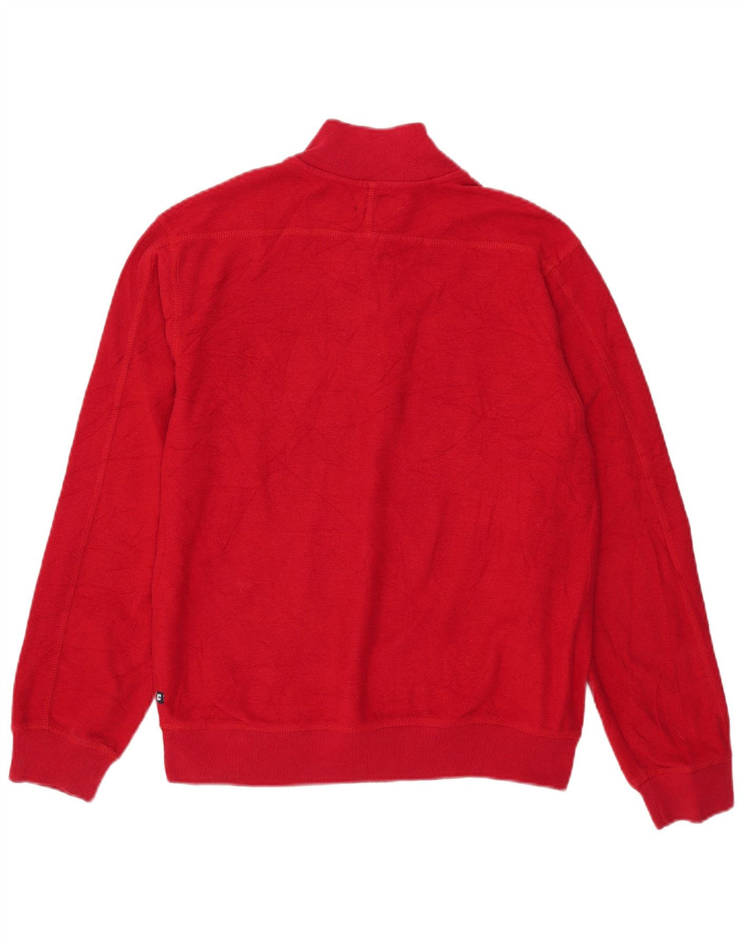 CHAPS Boys Button Neck Jumper Sweater 15-16 Years XL Red Colourblock