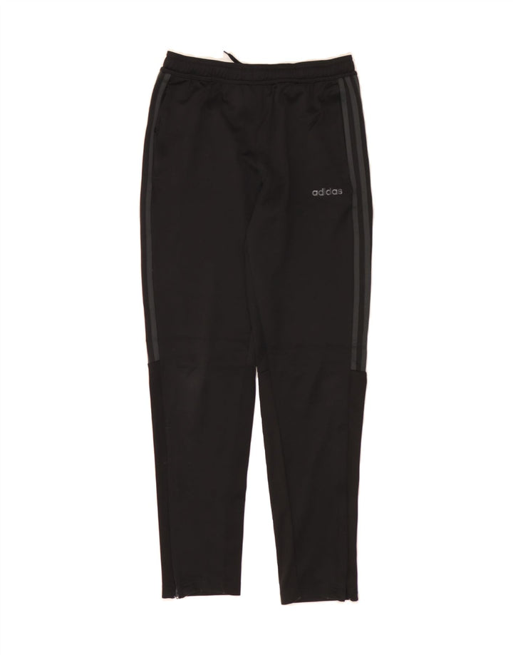 ADIDAS Boys Tracksuit Trousers 13-14 Years  Black Polyester Vintage Adidas and Second-Hand Adidas from Messina Hembry 