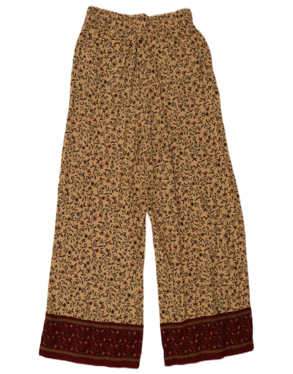 Pantaloni Harem da donna a vita alta Billabong US 6 Medium W26 L27 Beige floreale