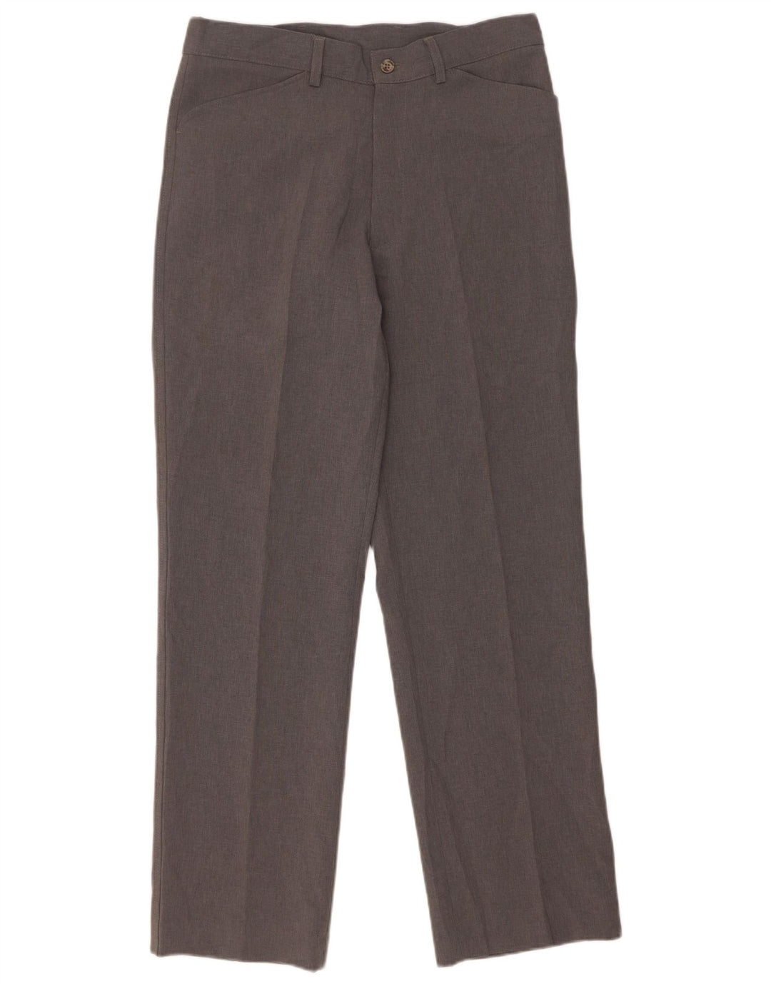 Farah Mens Straight Casual Trousers W32 L31 Grey Polyester