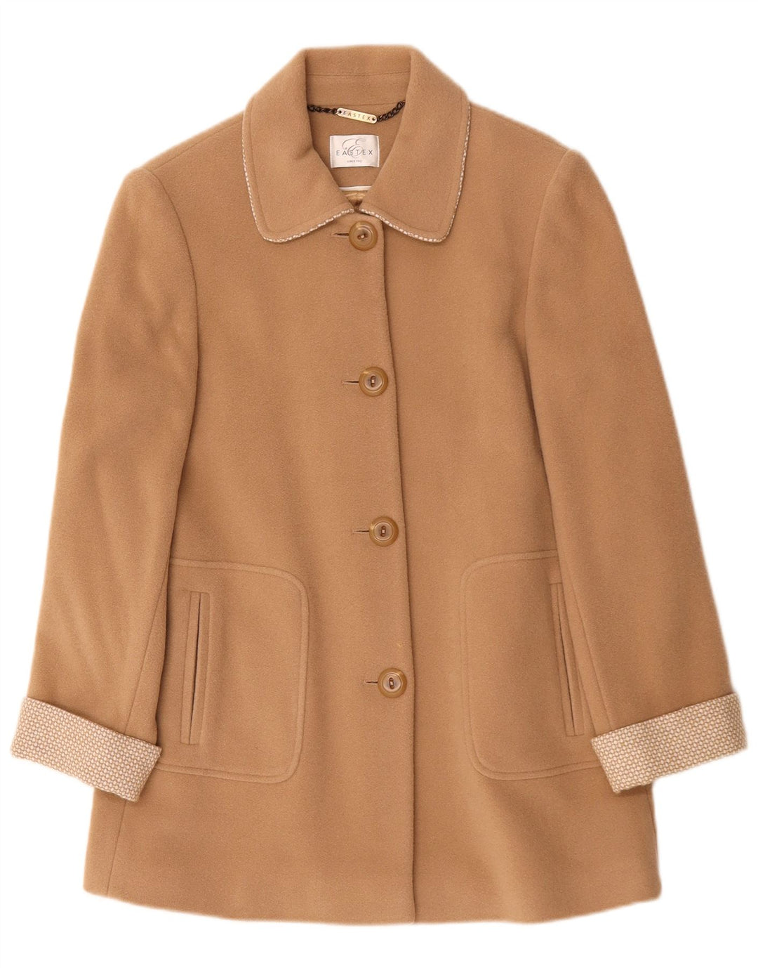 Pardesiu supradimensionat pentru femei Eastex UK 10 Small Beige Poliamidă