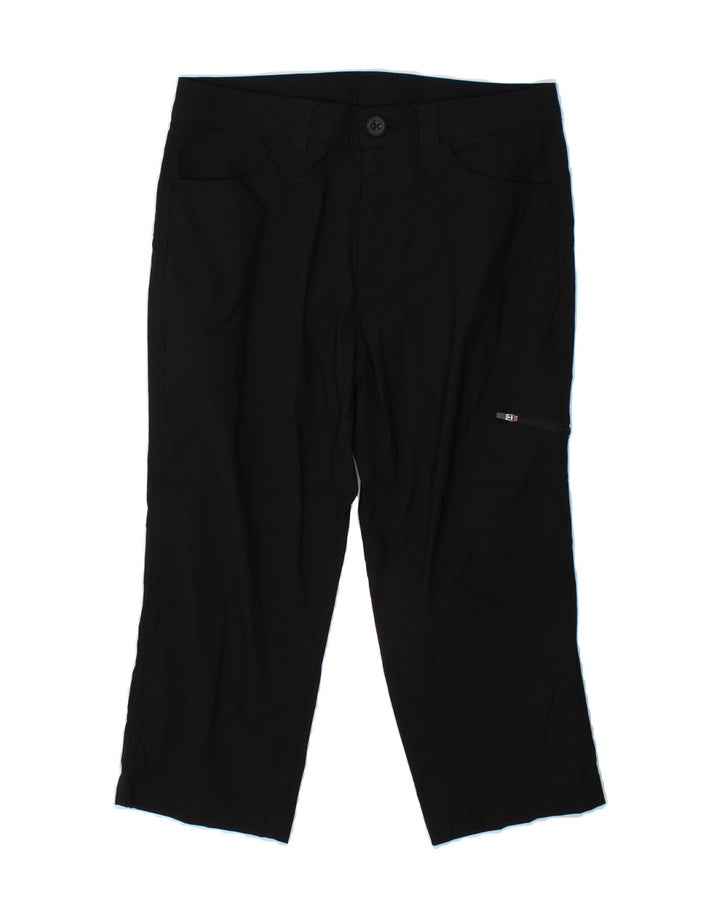 EDDIE BAUER Womens Straight Capri Cargo Trousers US 6 Medium W29 L20 Black Vintage Eddie Bauer and Second-Hand Eddie Bauer from Messina Hembry 