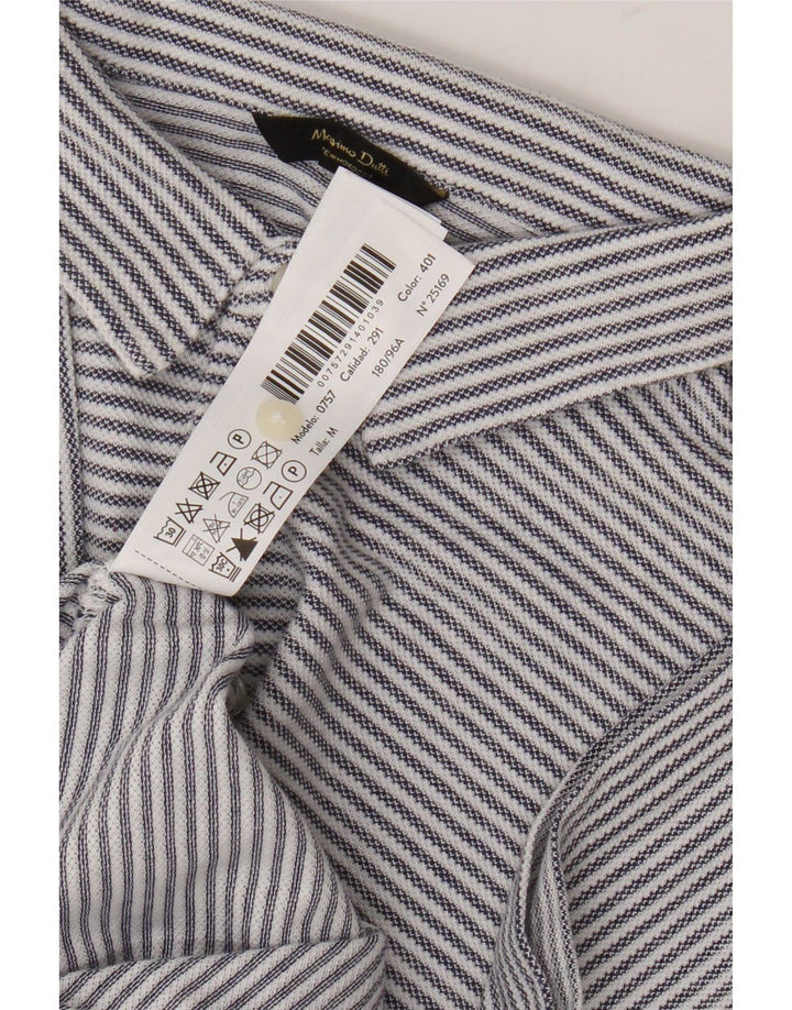 Massimo Dutti Herre poloshirt Medium Blue Pinstripe Bomuld
