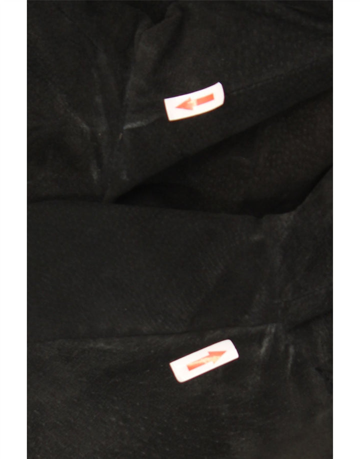 vintage Homme 3 Boutons Blazer En Daim Veste UK 38 Moyen Noir
