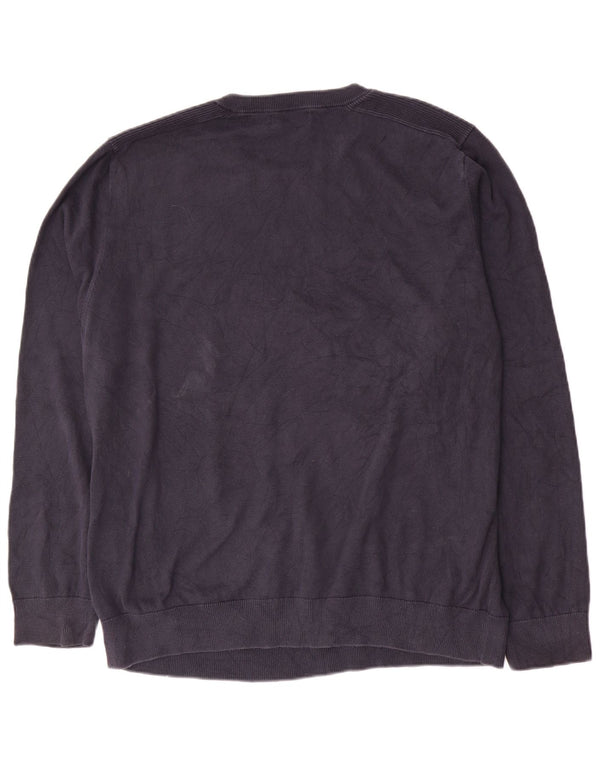 Maglione maglione girocollo da uomo Nautica XL in cotone blu navy