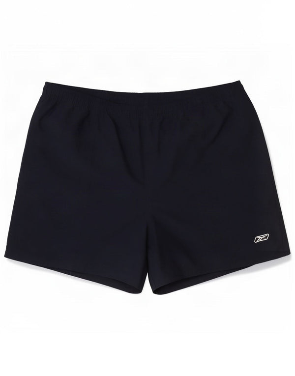 Pantaloncini sportivi Reebok da donna UK 18 XL blu navy poliestere
