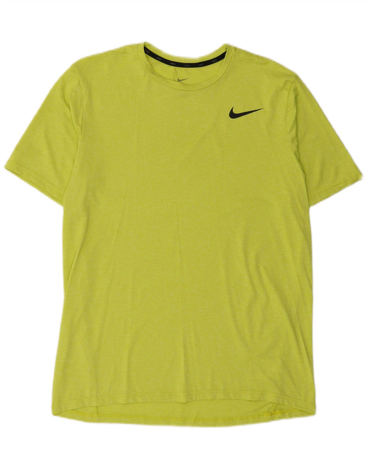 Nike Mens Dri Fit T-Shirt Top Large Green Polyester