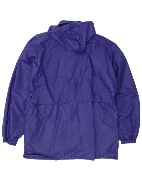 K-Way Mens Hooded Rain Jacket UK 42 XL Blue