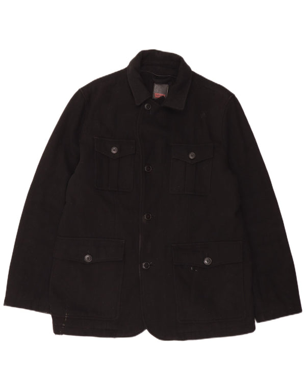 Levi's Herre Utility Jacket UK 40 Large Black Wool