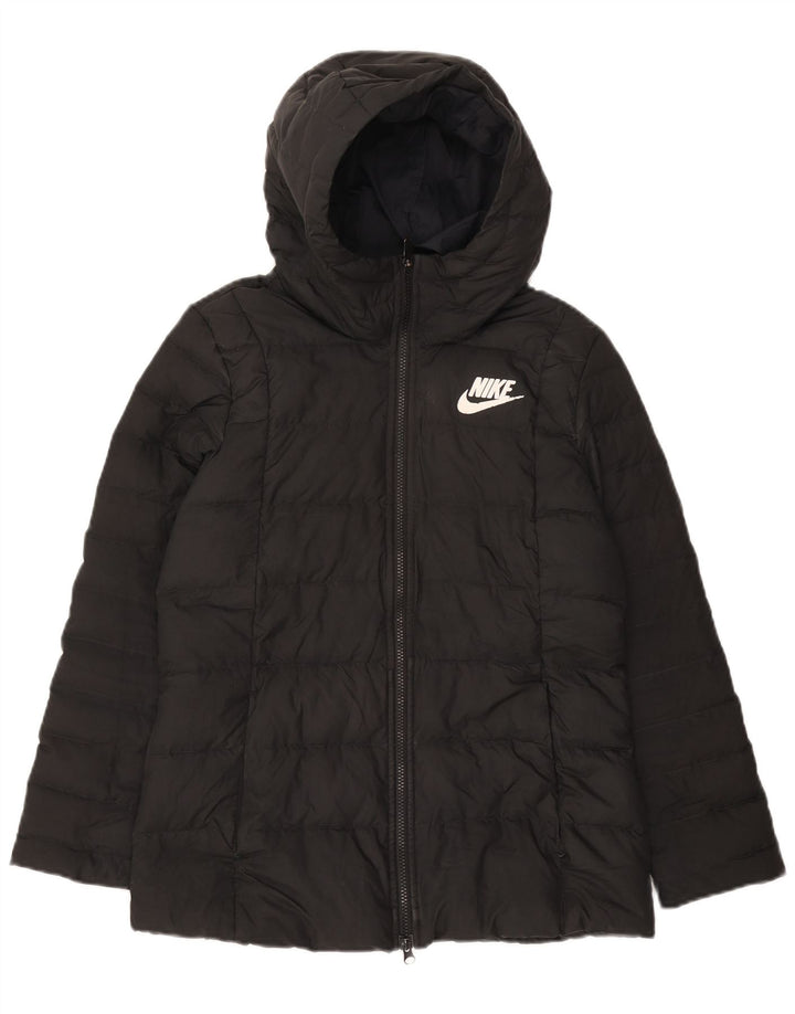 Jachetă căptușită cu glugă Nike pentru femei UK 12, gri mediu