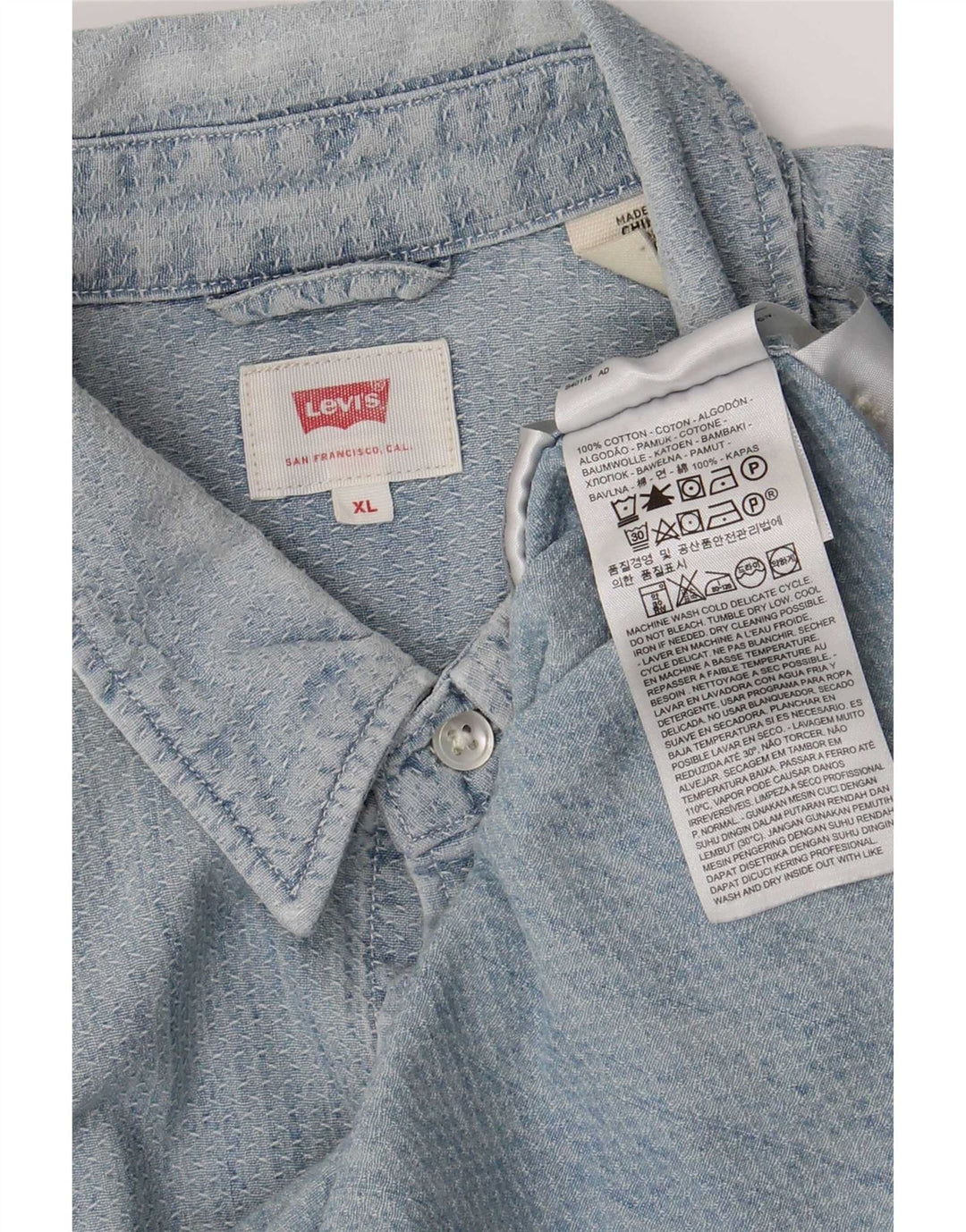 Levi's muška košulja XL plavi pamuk