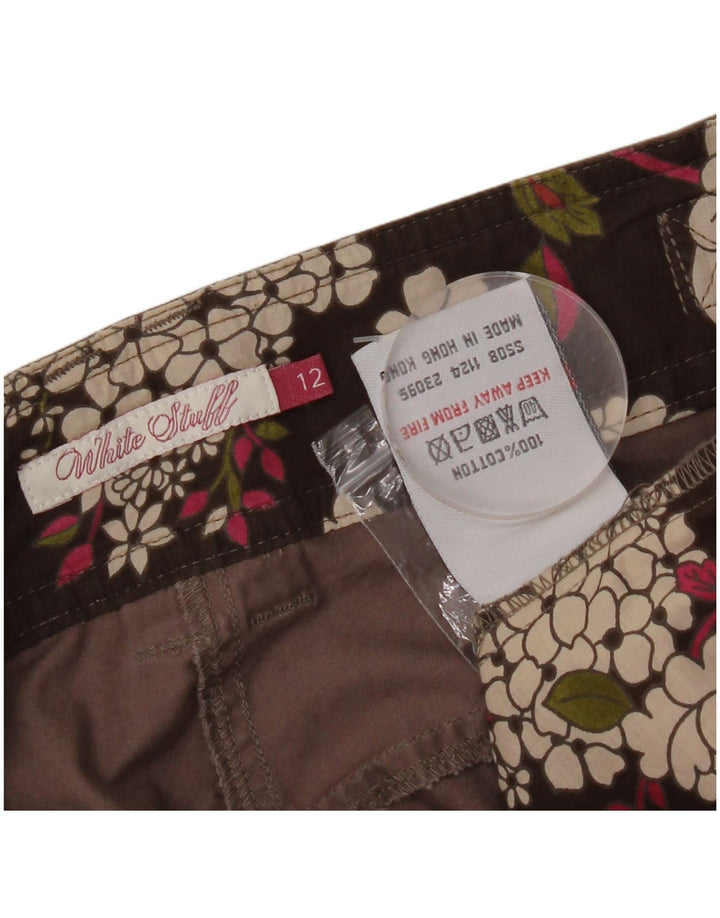 White Stuff Womens Bermuda Chino Shorts UK 12 Medium W32  Brown Cotton