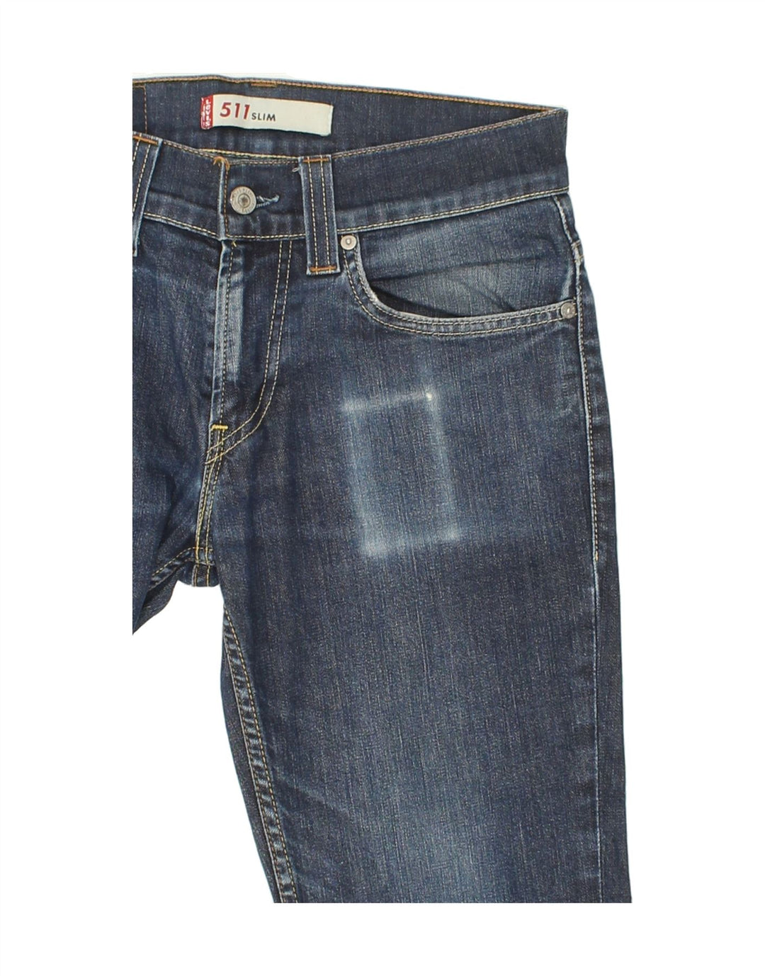 LEVI'S Womens 511 Slim Jeans W30 L26 Navy Blue Cotton Vintage Levi's and Second-Hand Levi's from Messina Hembry 