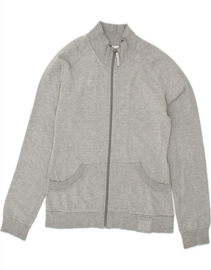 REEBOK Womens Tracksuit Top Jacket EU 44 XL Grey Cotton Vintage Reebok and Second-Hand Reebok from Messina Hembry 