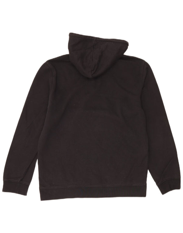 Champion Pull à capuche graphique avec col zippé pour homme XL en coton noir