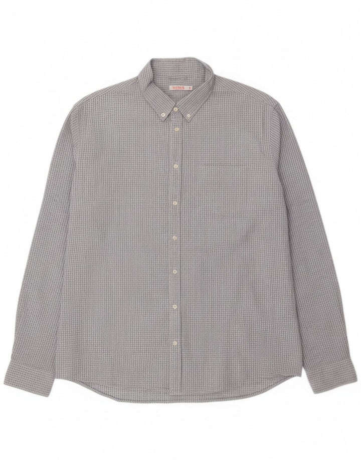 SUN68 Mens Shirt 2XL Blue Check Cotton Vintage Sun68 and Second-Hand Sun68 from Messina Hembry 