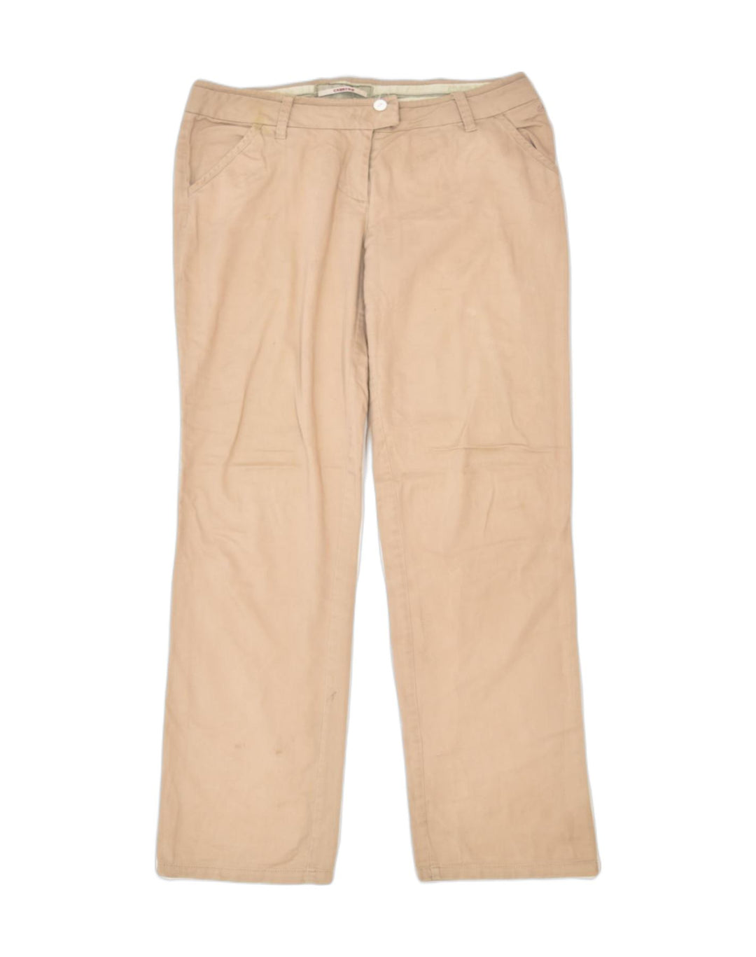 CARRERA Womens Straight Casual Trousers W30 L33 Brown Cotton Classic | Vintage | Thrift | Second-Hand | Used Clothing | Messina Hembry 