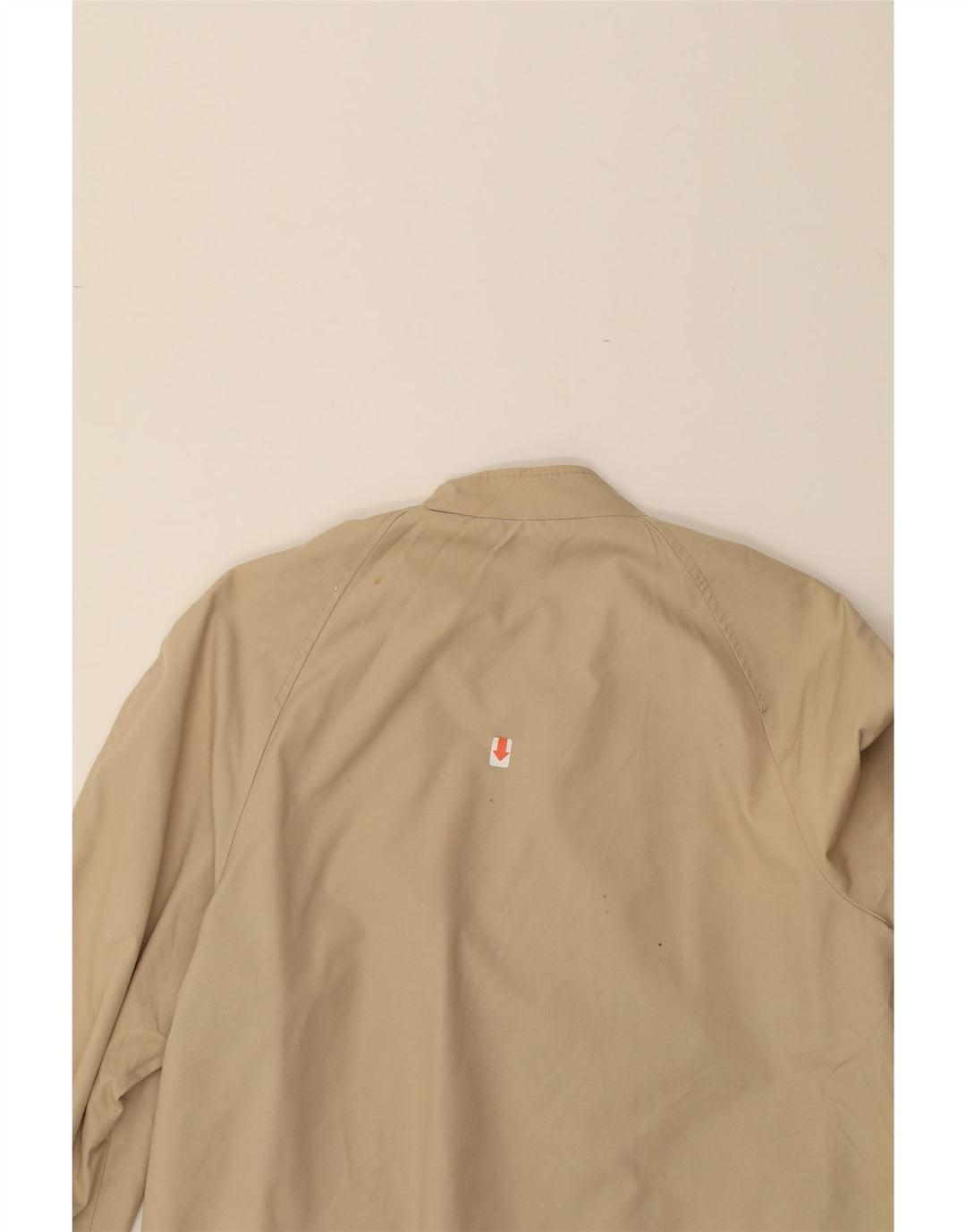 VINTAGE Mens Bomber Jacket UK 36 Small Beige Synthetic Vintage Vintage and Second-Hand Vintage from Messina Hembry 