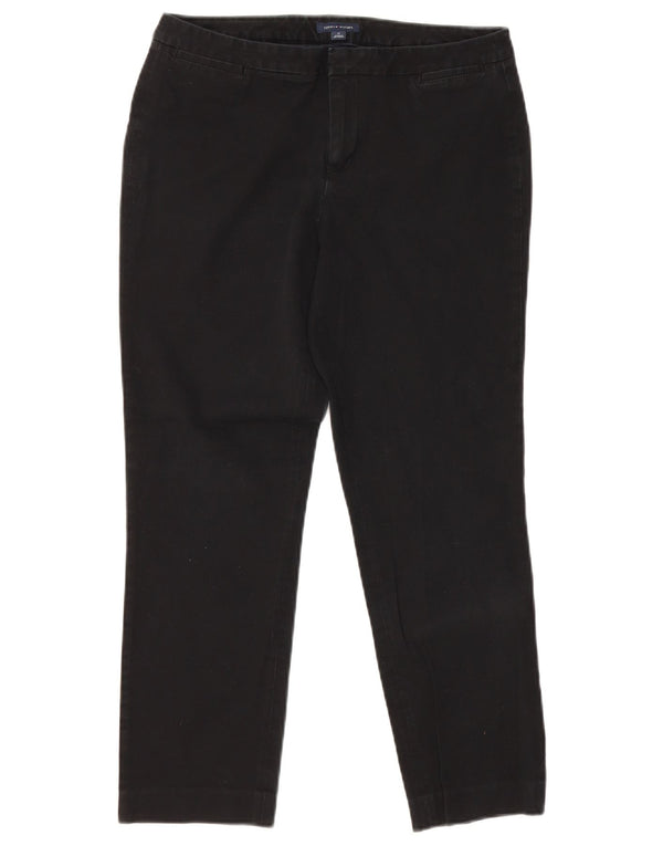 Tommy Hilfiger Damen Straight Chino Hose US 10 Large W30 L29 Schwarz