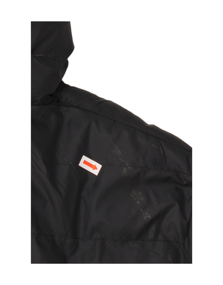 MOUNTAIN WAREHOUSE Mens Hooded Padded Jacket UK 38 Medium Navy Blue Nylon Vintage Mountain Warehouse and Second-Hand Mountain Warehouse from Messina Hembry 
