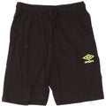 Umbro Shorts deportivos regulares con gráfico para hombre Algodón negro mediano