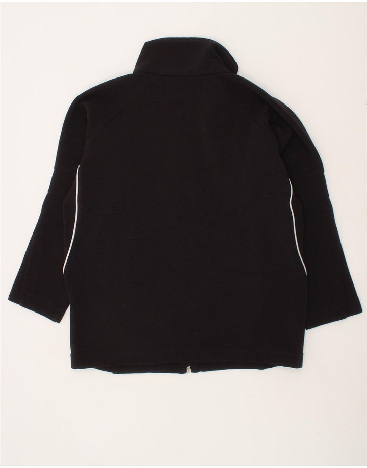 KAPPA Boys Tracksuit Top Jacket 7-8 Years Black Polyester Vintage Kappa and Second-Hand Kappa from Messina Hembry 