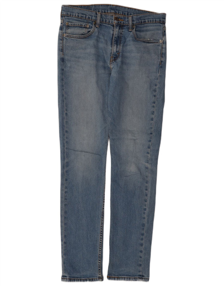 Levi's Mens 511 Slim Jeans W34 L34 Blue Cotton