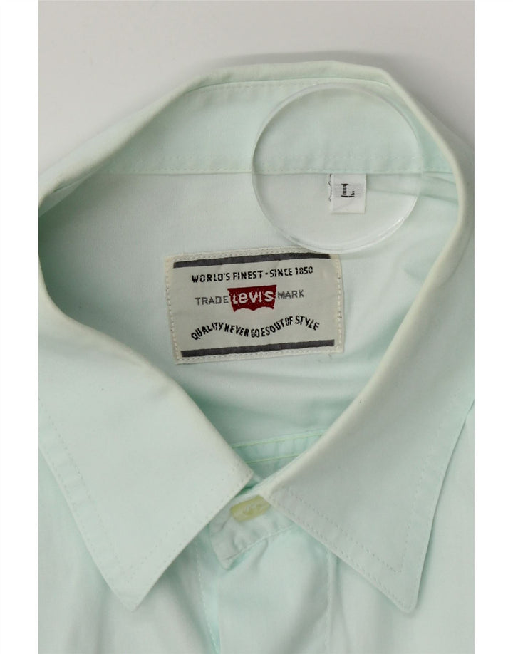 Levi's Herreskjorte Stor turkis bomuld