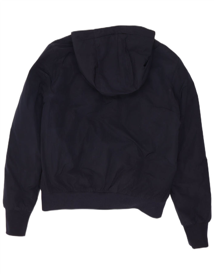 Fay Girls Hooded Bomber Jacket 12-13 Years Navy Blue Polyester
