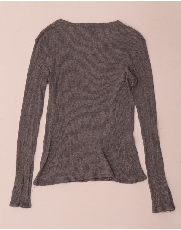 Maglia da donna a maniche lunghe Massimo Dutti UK 8 piccola grigia