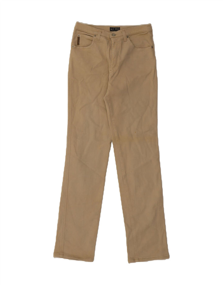 ARMANI Womens Slim Jeans W30 L32 Beige Cotton Vintage Armani and Second-Hand Armani from Messina Hembry 