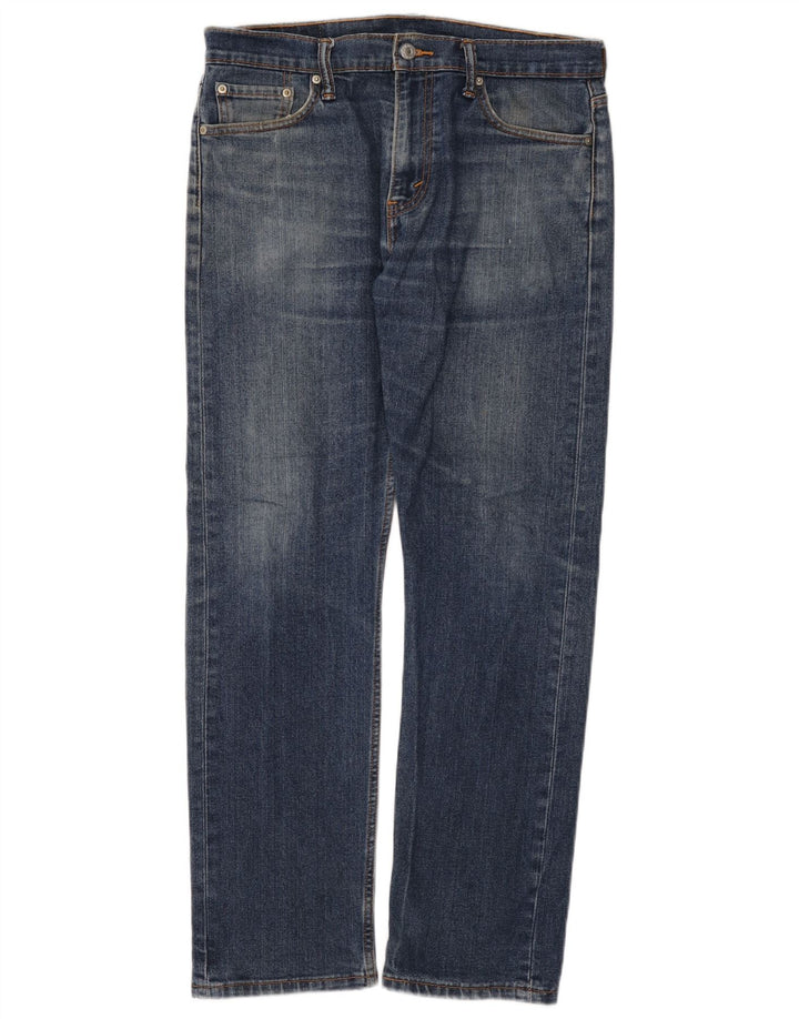 Levi's Mens 513 Straight Jeans W32 L30 Blue Cotton