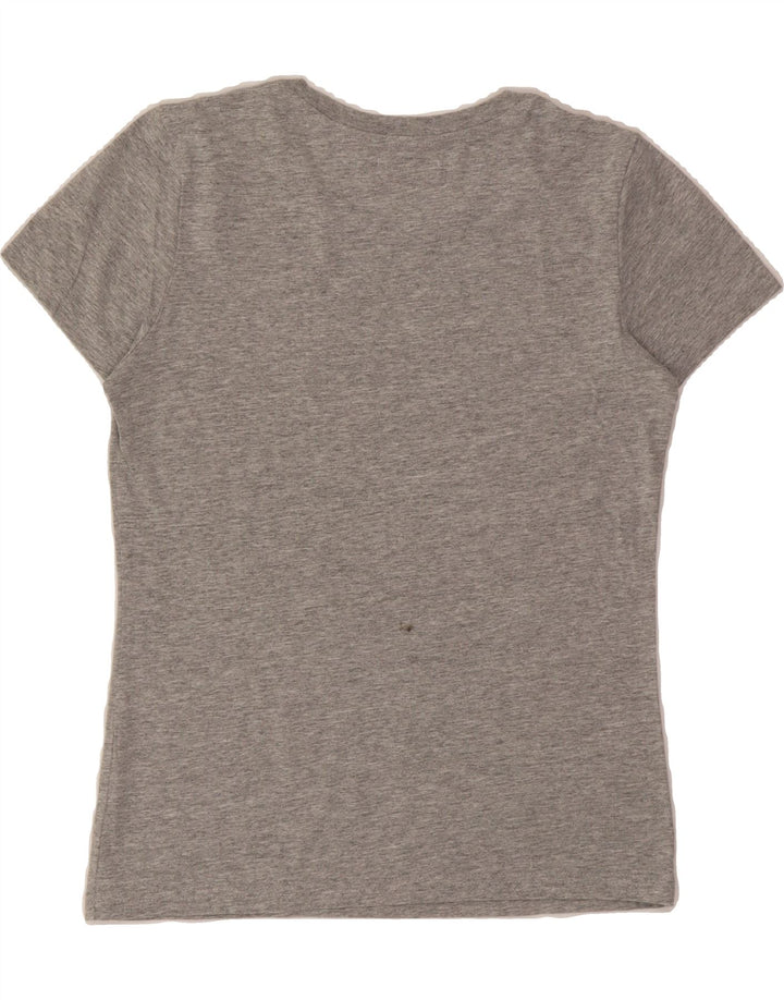ADIDAS Womens Graphic T-Shirt Top EU 38 Medium Grey Cotton Vintage Adidas and Second-Hand Adidas from Messina Hembry 