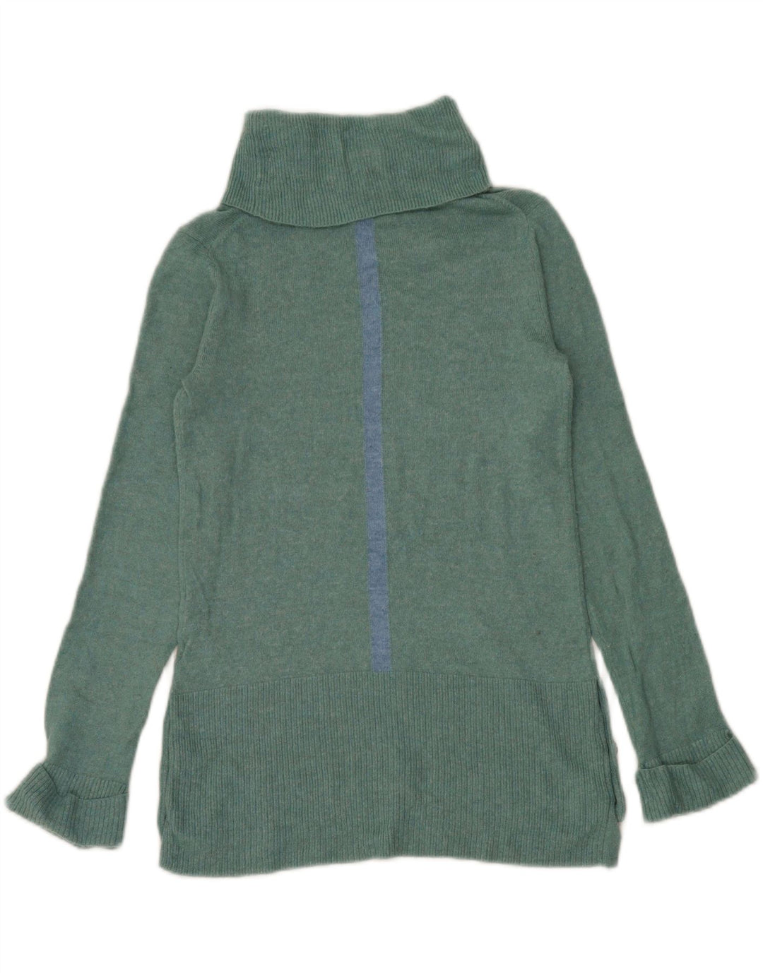 White Stuff Womens Roll Neck Jumper Sweater UK 8 Small  Green Nylon