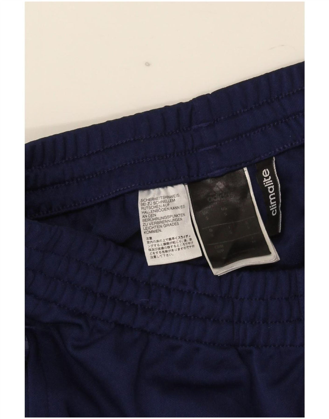 Adidas Mens Climalite Tracksuit Trousers Small Navy Blue Polyester