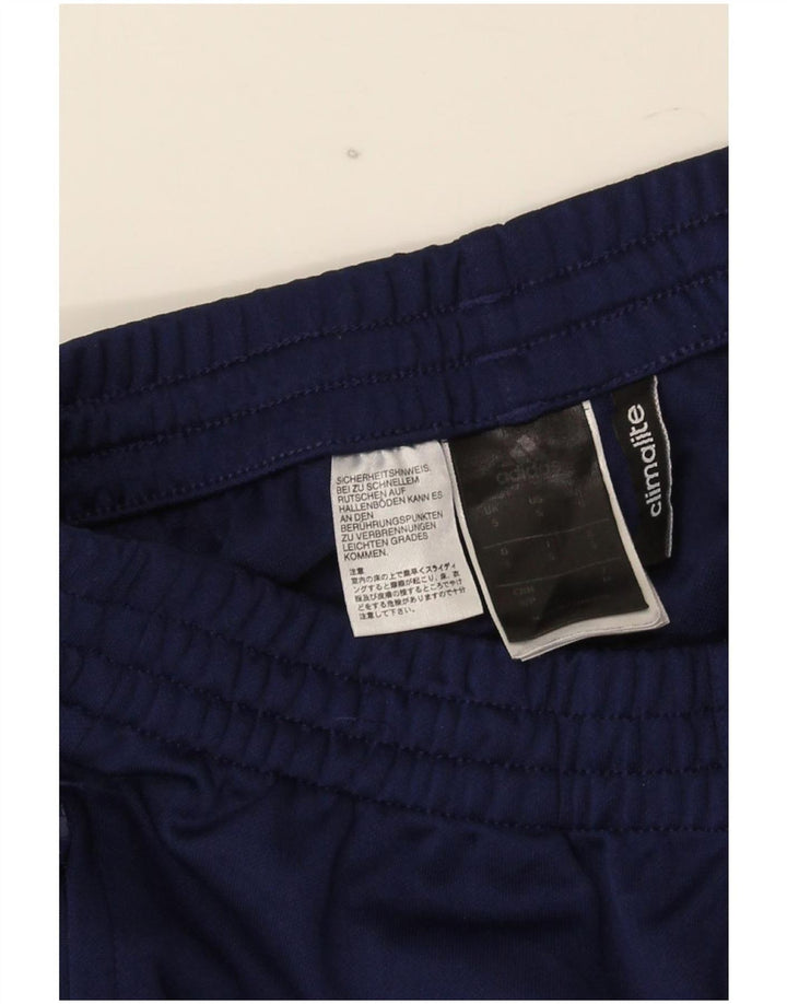 Adidas Mens Climalite Tracksuit Trousers Small Navy Blue Polyester