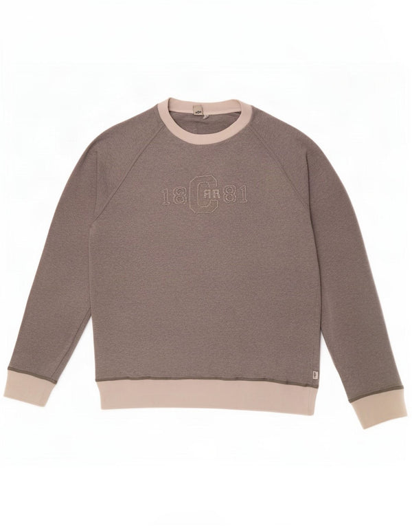 Cerruti 1881 Mens Graphic Sweatshirt Jumper Large Grey Colourblock