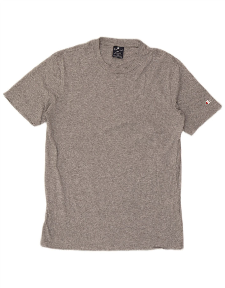 Champion Mens T-Shirt Top Small Grey Cotton