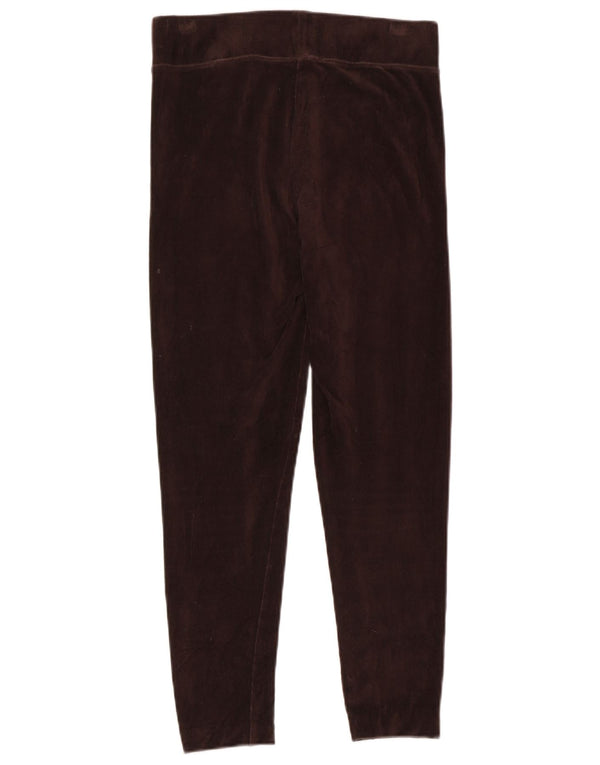 Marks & Spencer Womens Crop Corduroy Leggings UK 12 Medium Brown Bomuld
